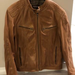 Daniel Caramel Color Leather Jacket (L)